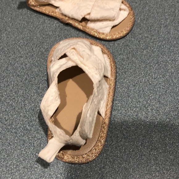 **5 for $16 Deal**White & Gold Sandals - Picture 5 of 7